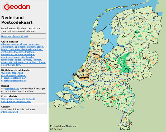 postcodekaart